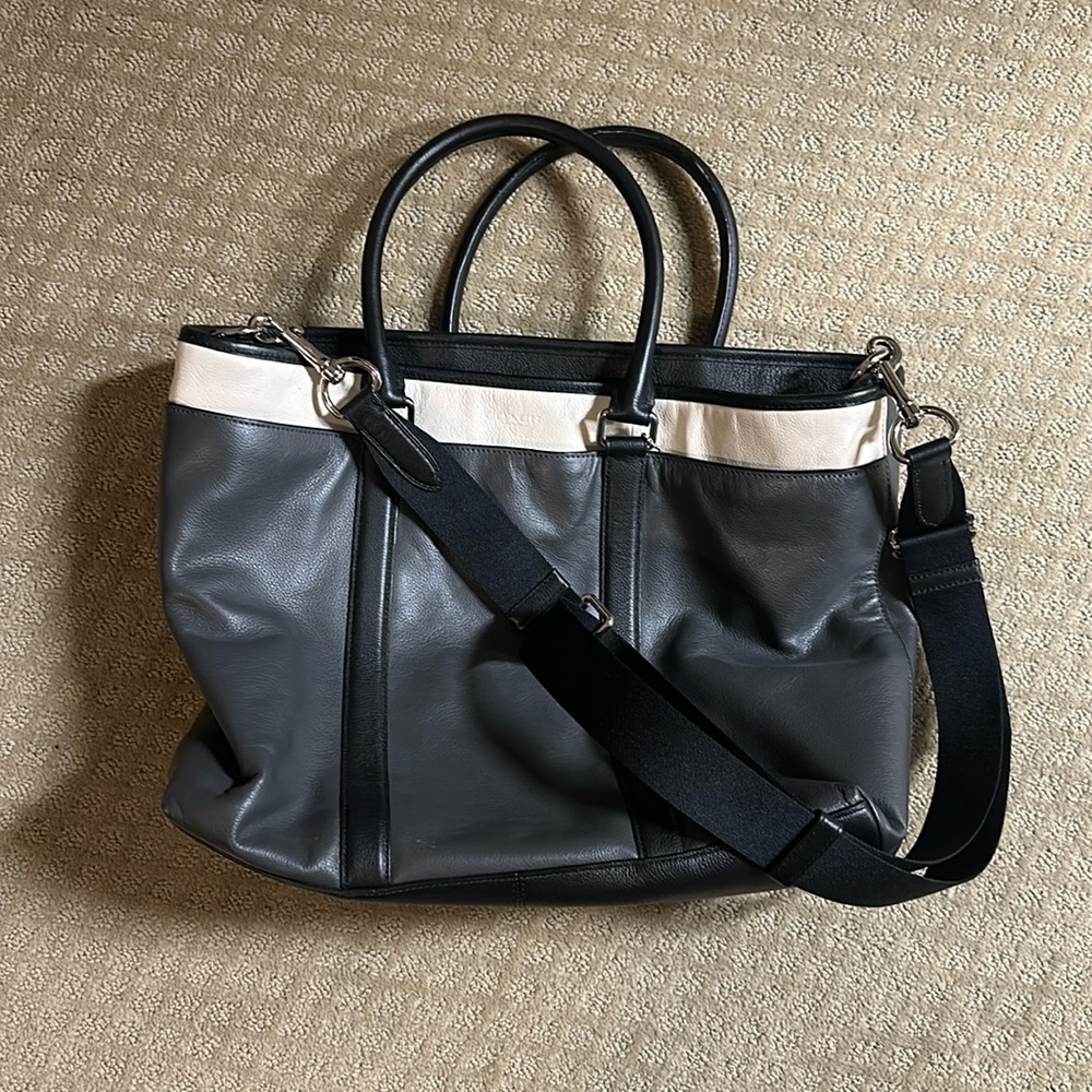 Men’s Coach Leather Tote Bag